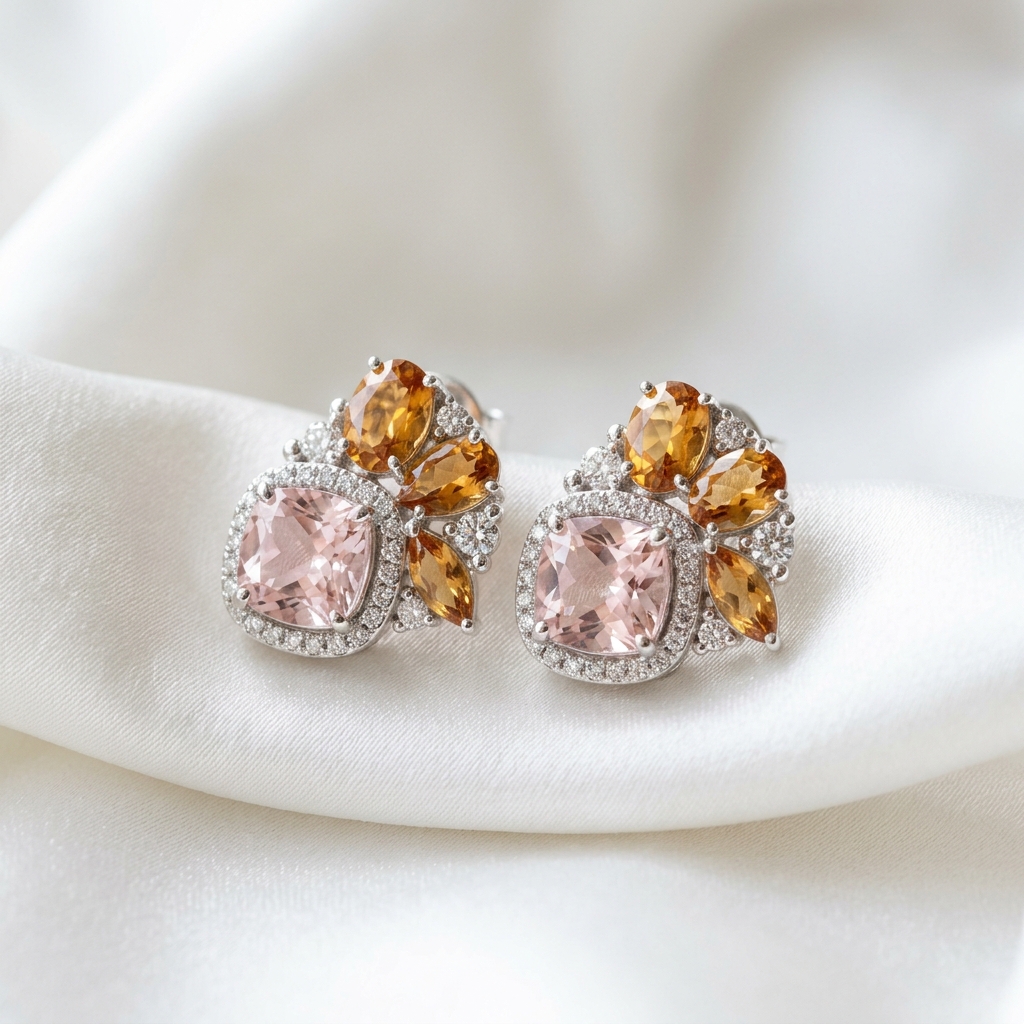 Morganite Earrings